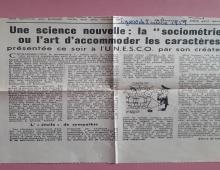 Parigi 1959: J.L. Moreno all'UNESCO