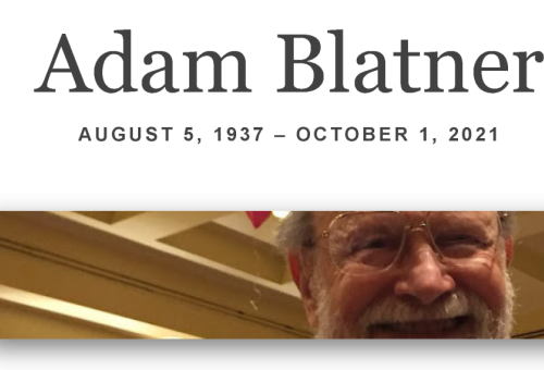Adam Blatner passed away...