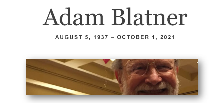 Adam Blatner passed away...