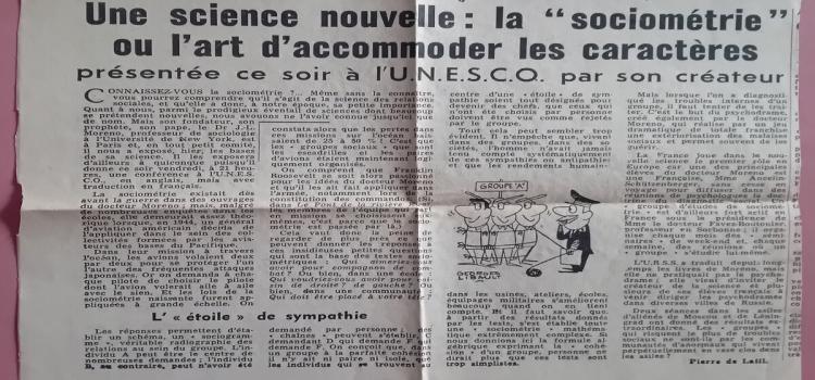 Parigi 1959: J.L. Moreno all&#039;UNESCO - 1