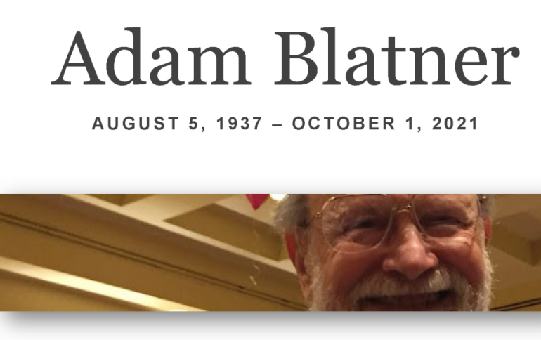 Adam Blatner passed away...